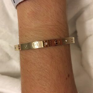 Beautiful gold bracelet cuff